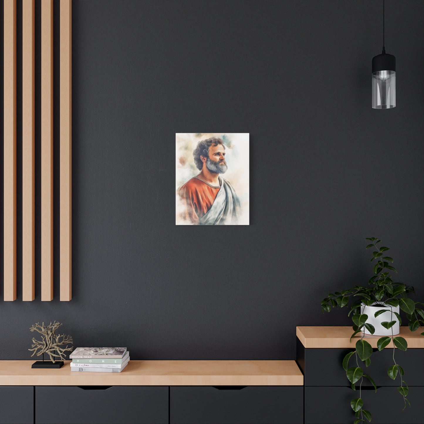 Ready to Hang - St. Paul the Apostle watercolor Catholic Canvas Wall Art, Christian Decor