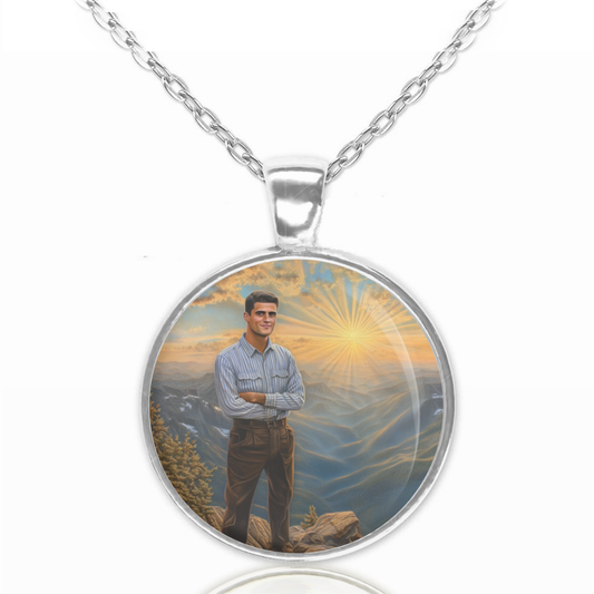 Blessed Pier Giorgio Frassati Necklace Catholic Pendant Medal image 0