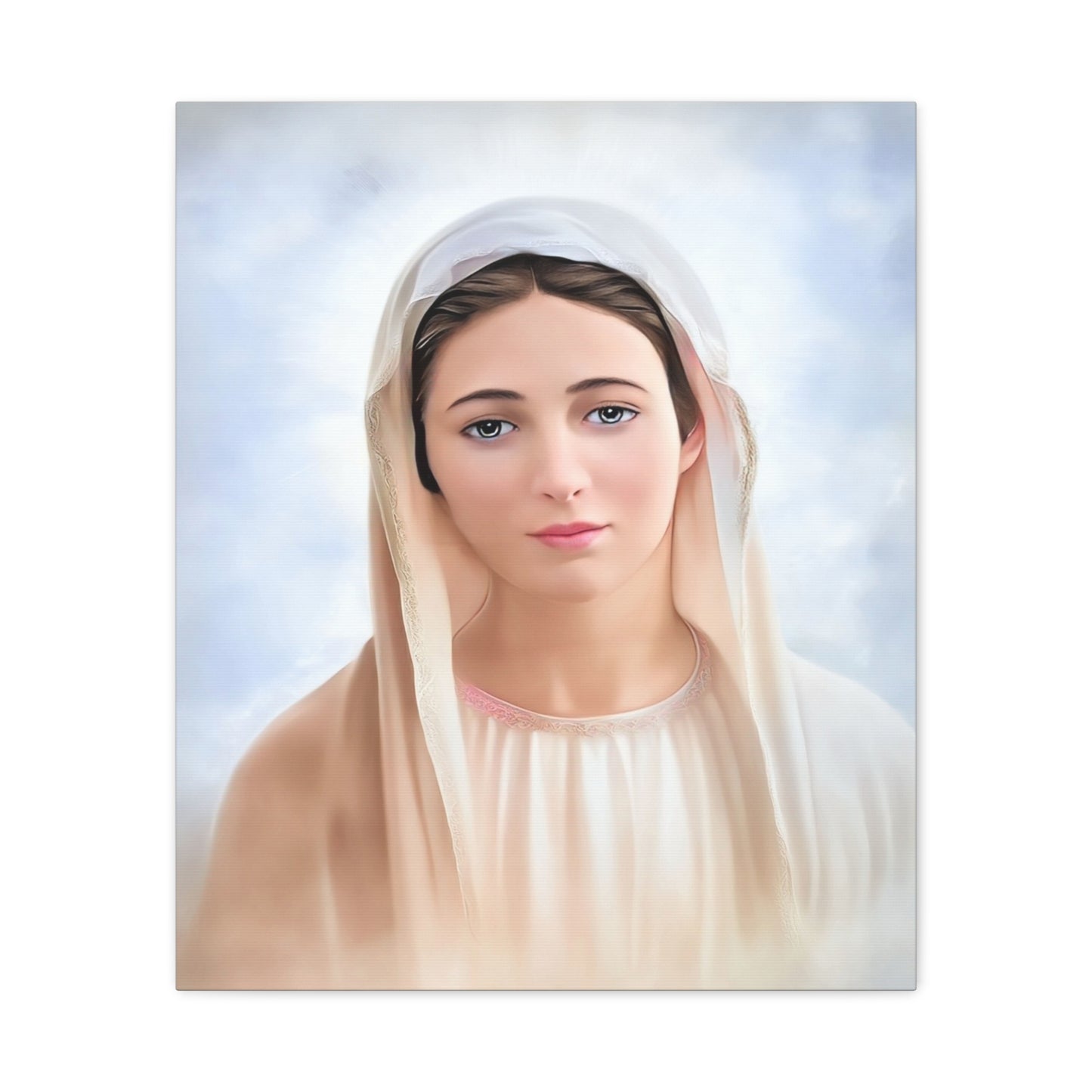 Our Lady Mary Medjugorje Catholic Canvas Wall Art, Christian Decor