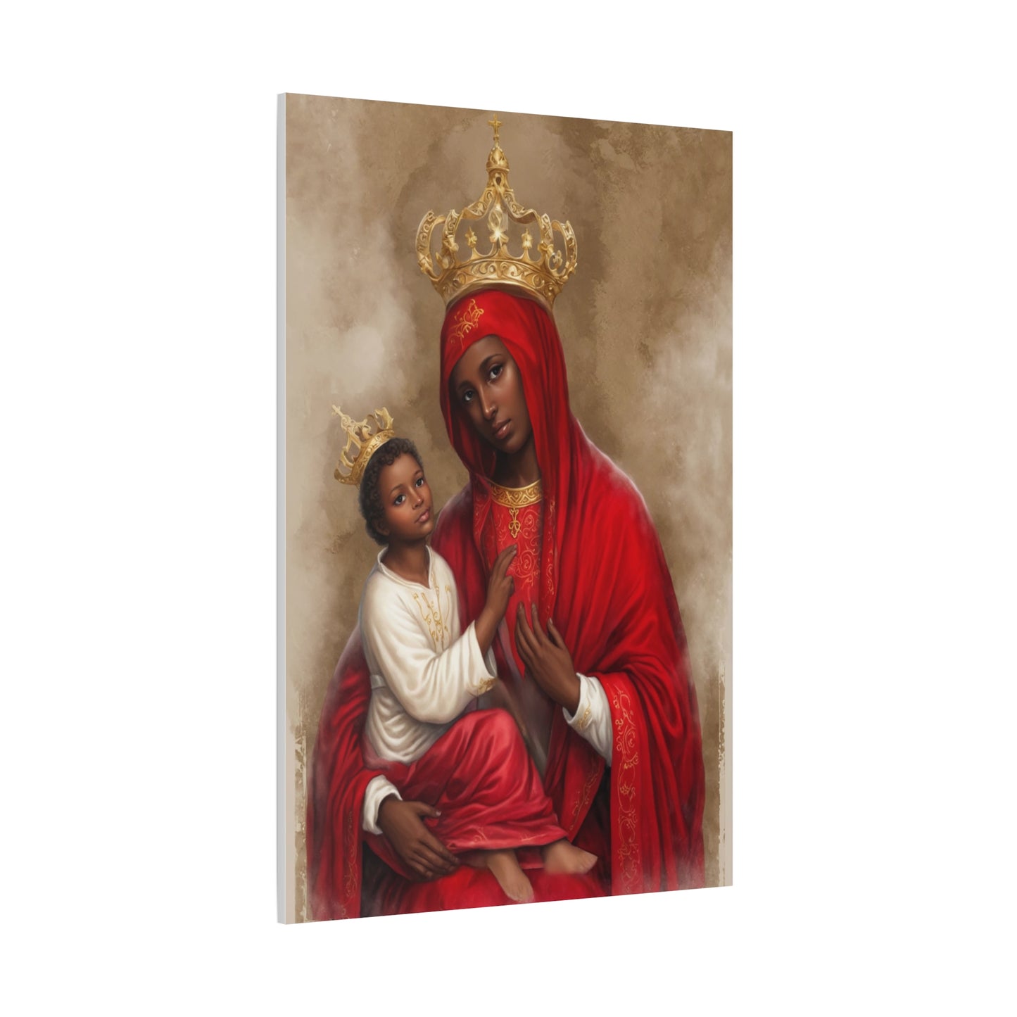 Our Lady of Chelm Mary Catholic Canvas Wall Art, Christian Decor
