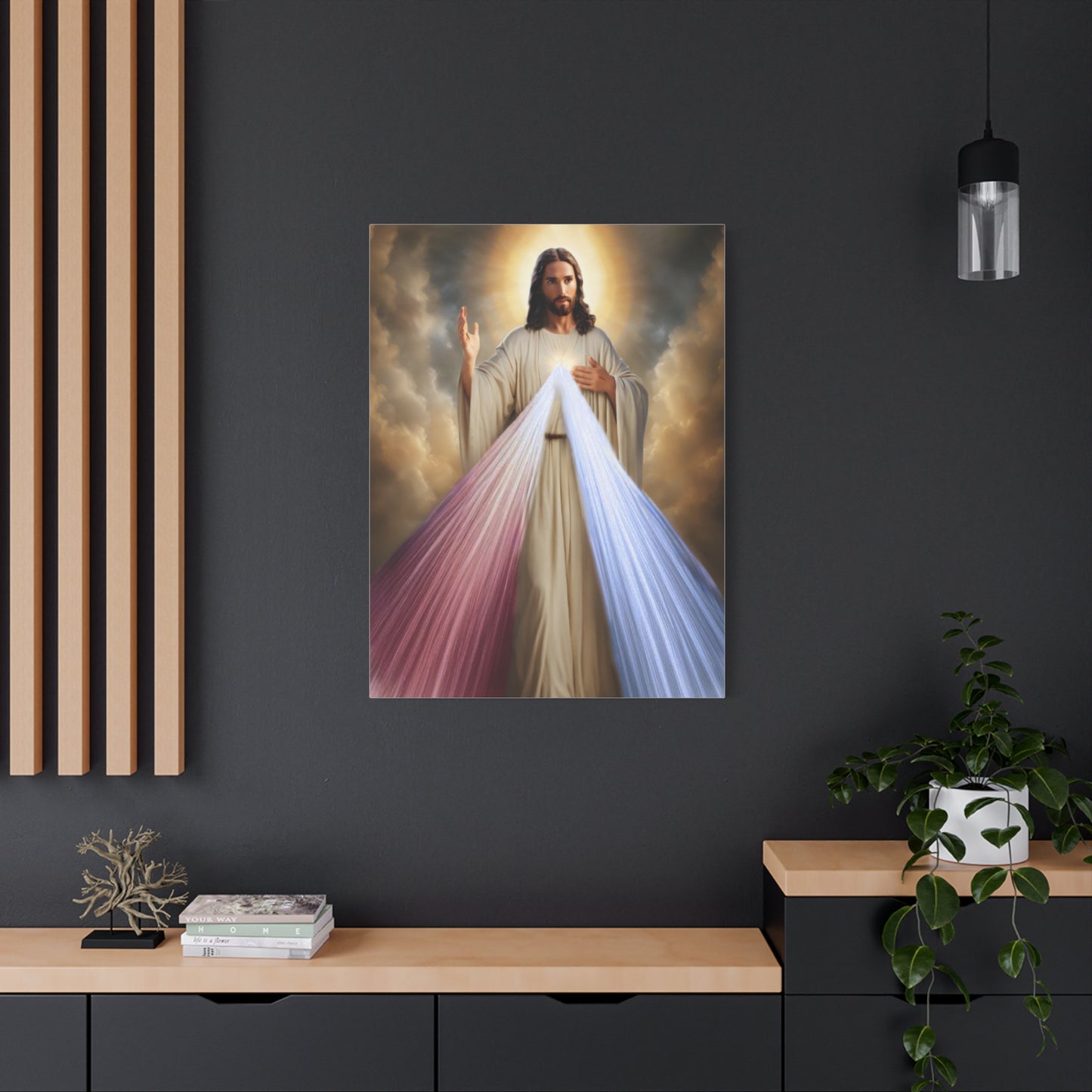 Jesus Divine Mercy Catholic Canvas Wall Art, Christian Decor