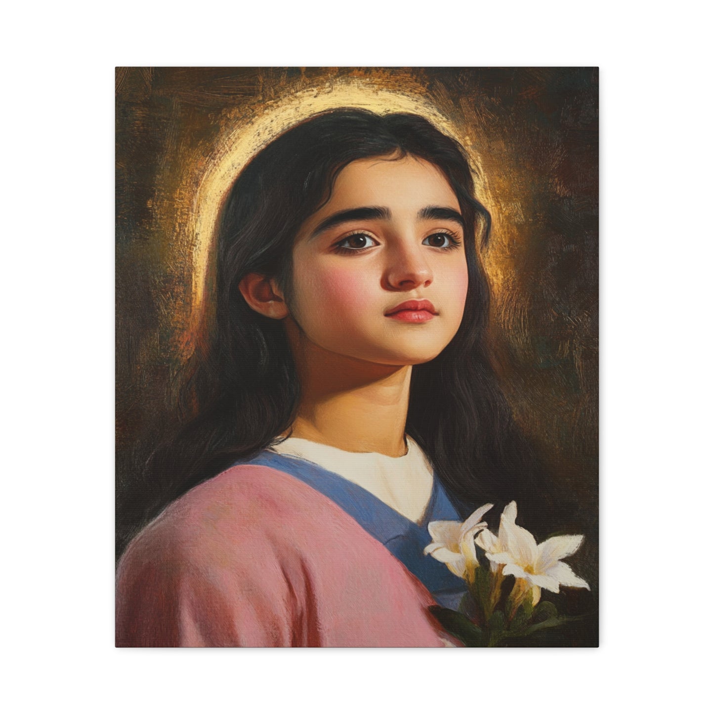 Ready To Hang - St. Maria Goretti st Catholic Canvas Wall Art, Christian Decor