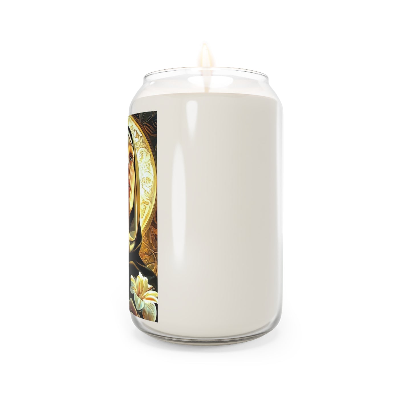 St. Catherine of Sweden Catholic Serenity Scented Candle, 13.75oz | Relaxation Gift, Home Decor, Calm Atmosphere, Religious Decor