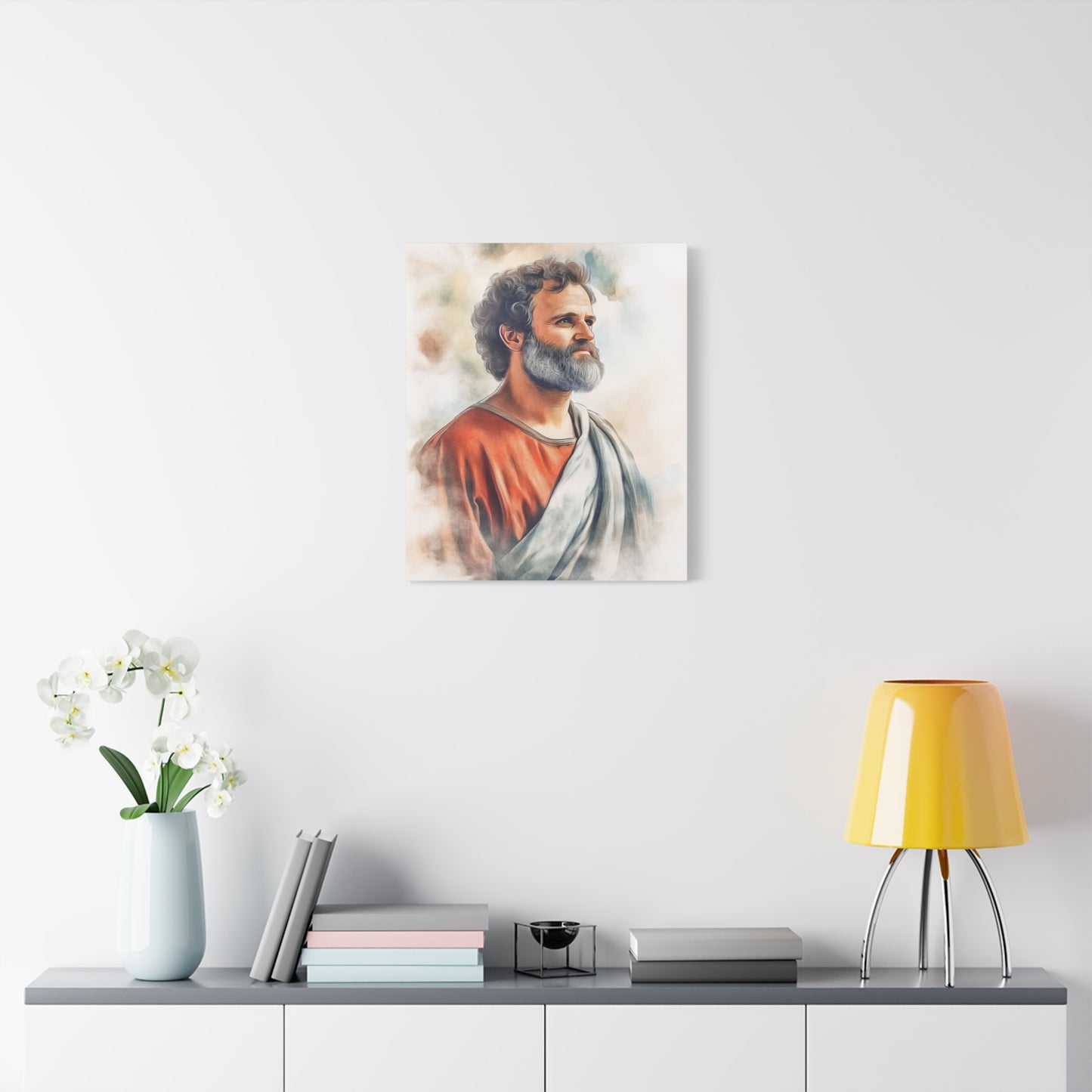 Ready to Hang - St. Paul the Apostle watercolor Catholic Canvas Wall Art, Christian Decor
