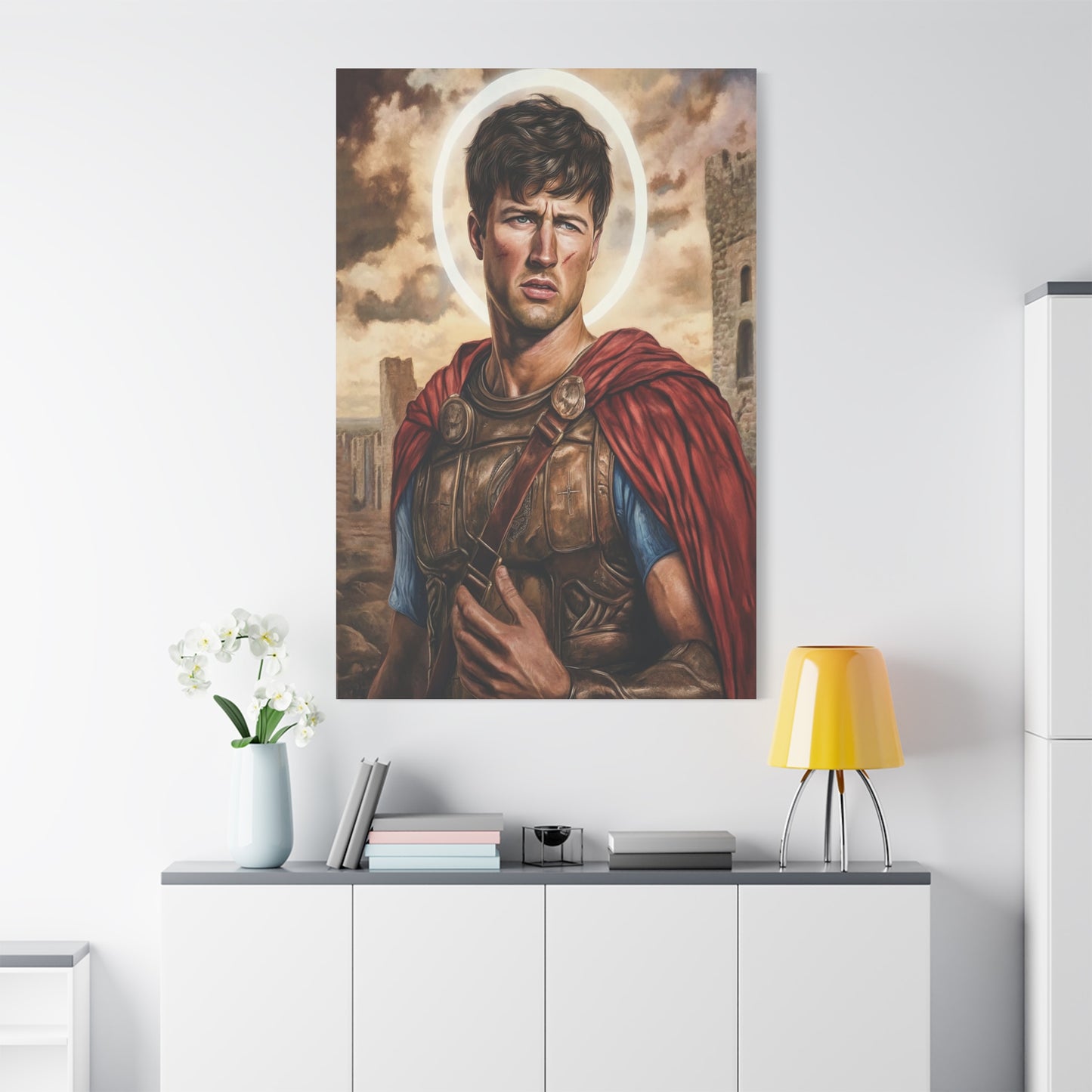 St. Expedite Catholic Canvas Wall Art, Christian Decor