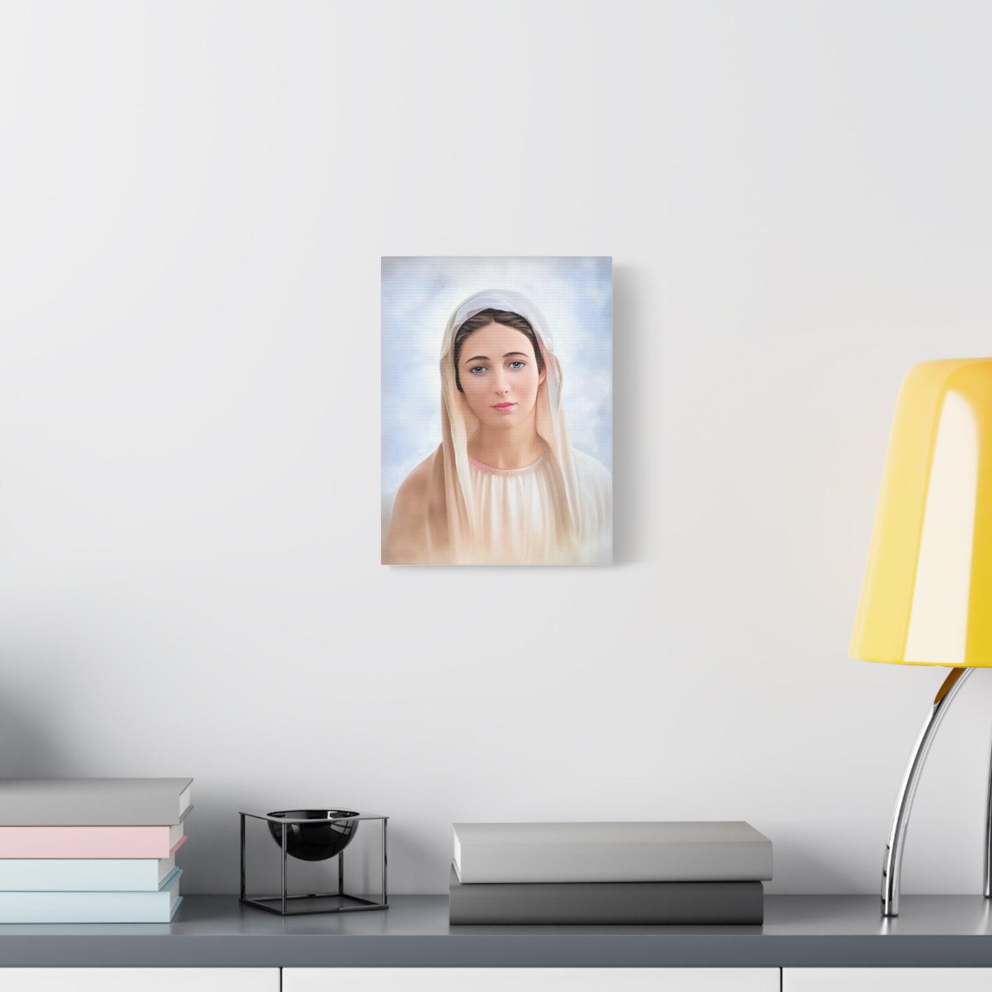 Our Lady Mary Medjugorje Catholic Canvas Wall Art, Christian Decor