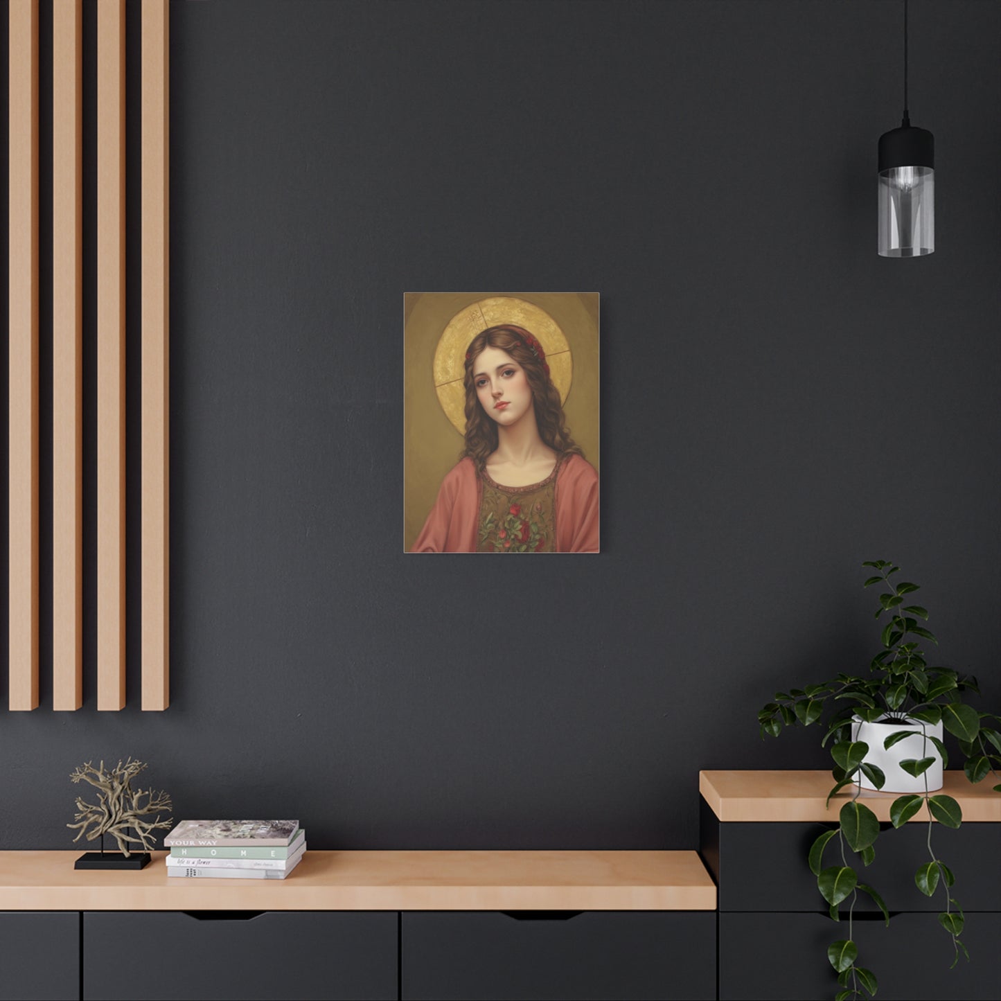 St. Eulalia of Merida Catholic Canvas Wall Art, Christian Decor