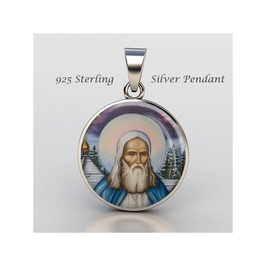 Saint Herman Of Alaska Religious Devotional sterling silver 925 Christian Medal Patron