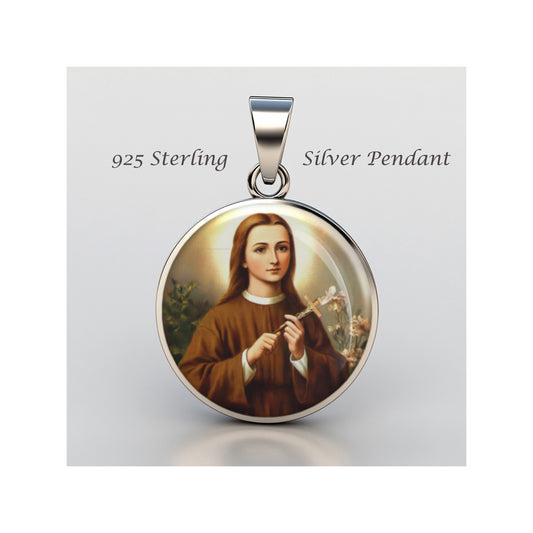 Saint Clelia Barbieri Catholic sterling silver 925 Christian Medal Patron image 0