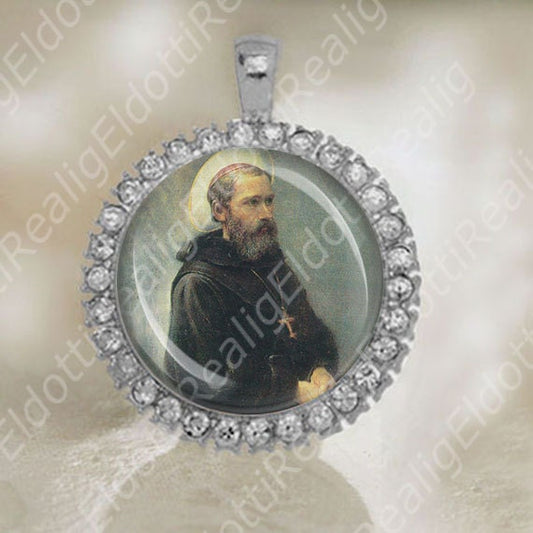 St Ezekiel Moreno Patron of Cancer Patients Medal Catholic Christian Pendant