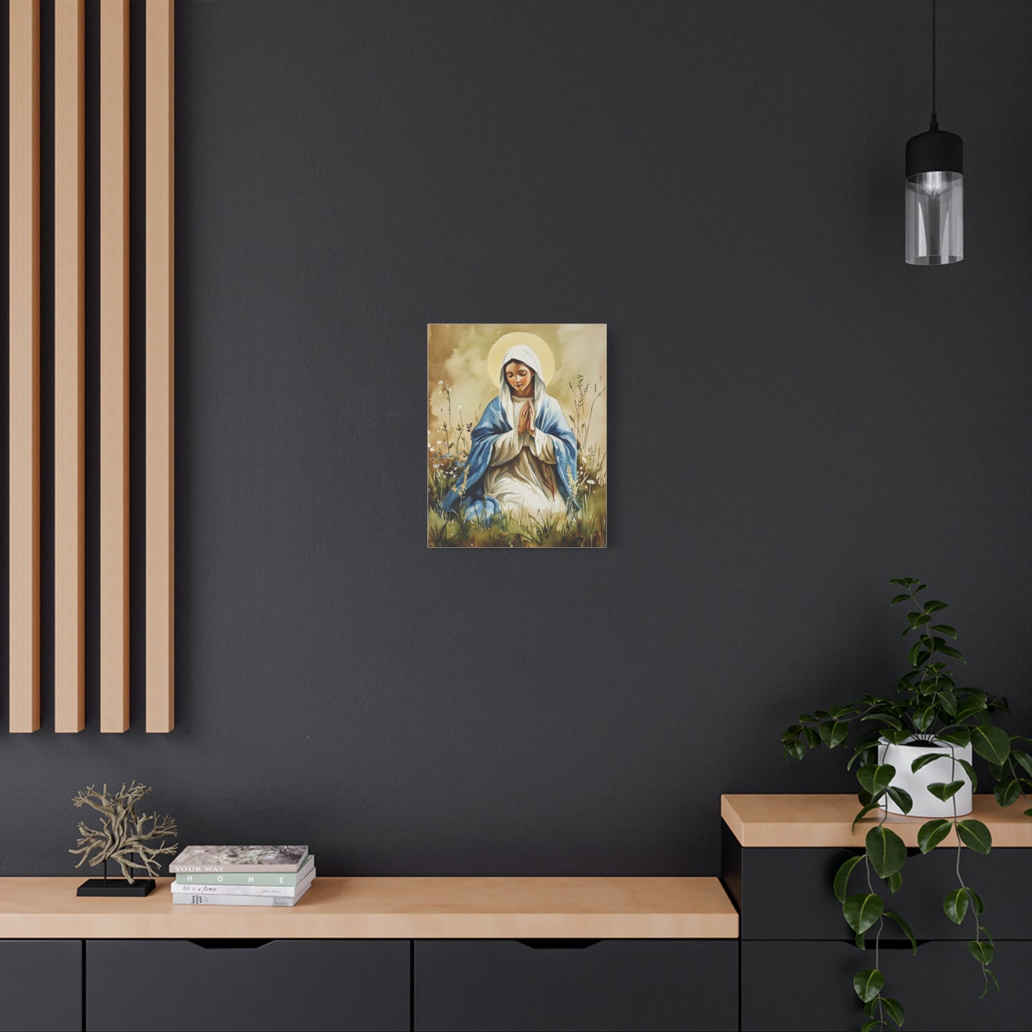 Ready to Hang - Our Lady The Most Holy Mary Catholic Canvas Wall Art, Christian Decor