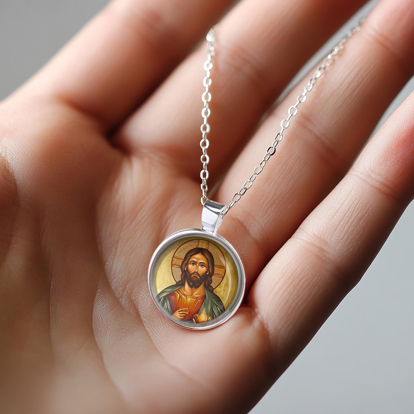 St. Irenaeus Medal Necklace Pendant