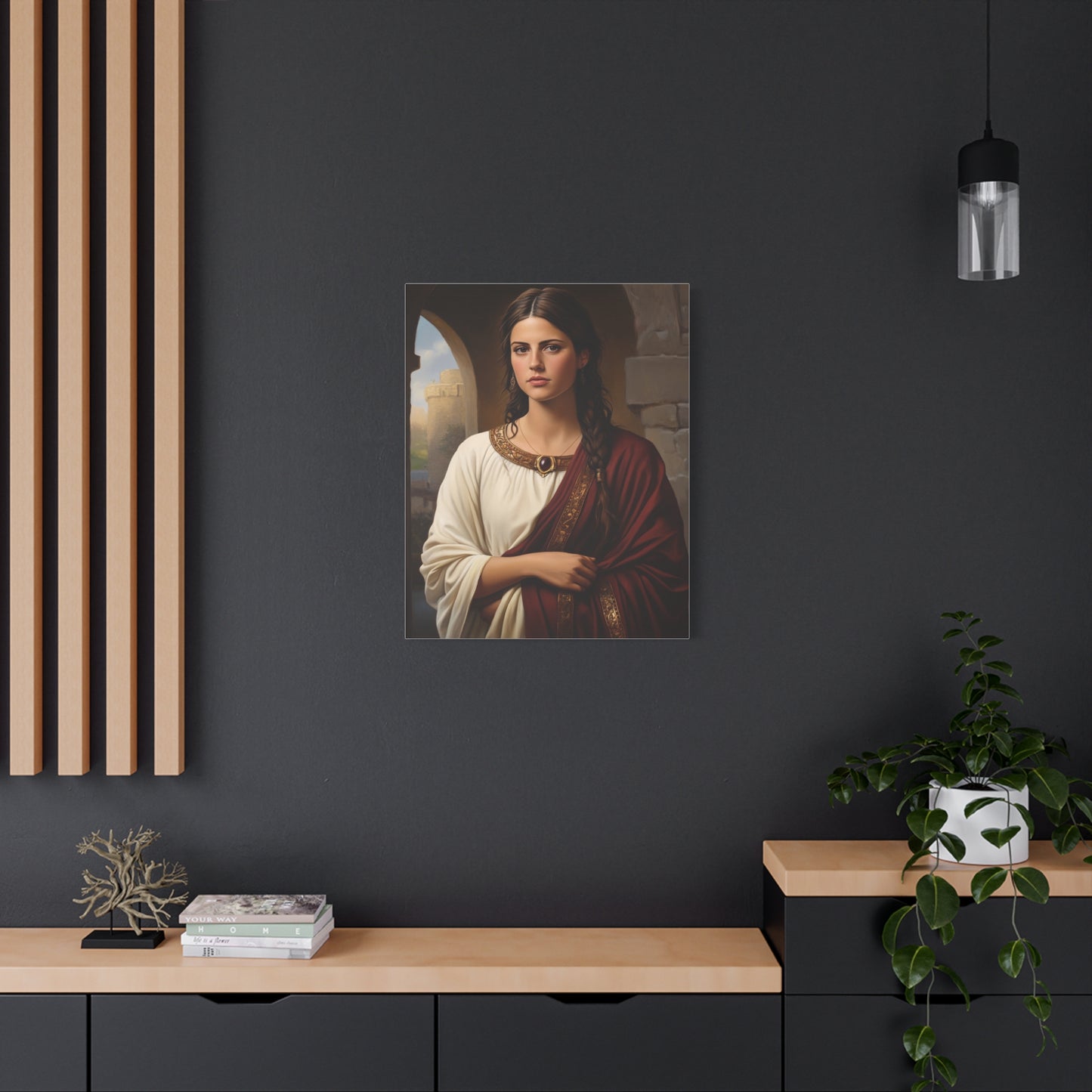 Ready To Hang - St. Quiteria Catholic Canvas Wall Art, Christian Decor