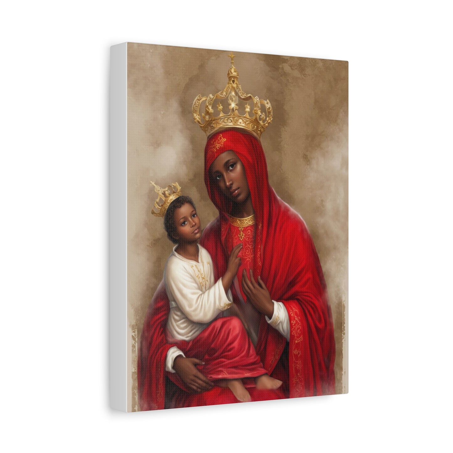 Our Lady of Chelm Mary Catholic Canvas Wall Art, Christian Decor
