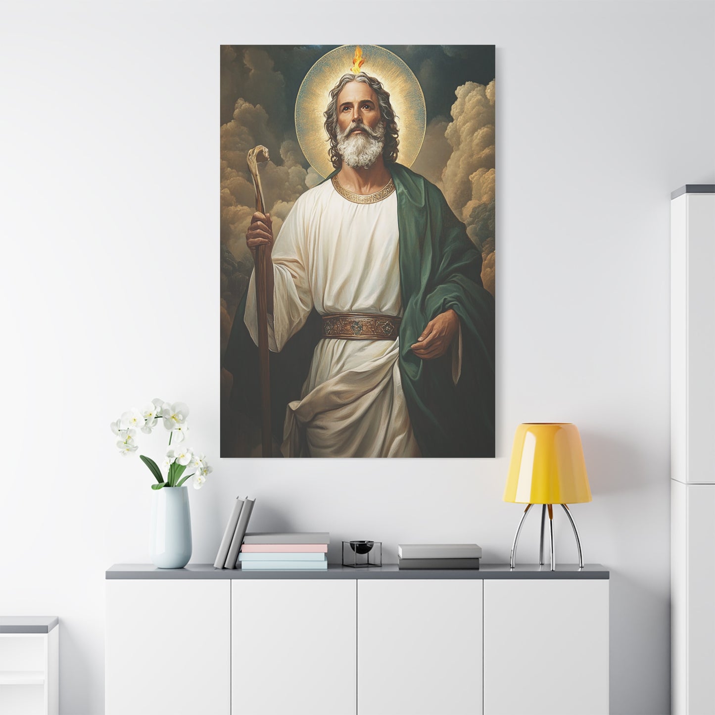 St. Jude Thaddeus Catholic Canvas Wall Art, Christian Decor