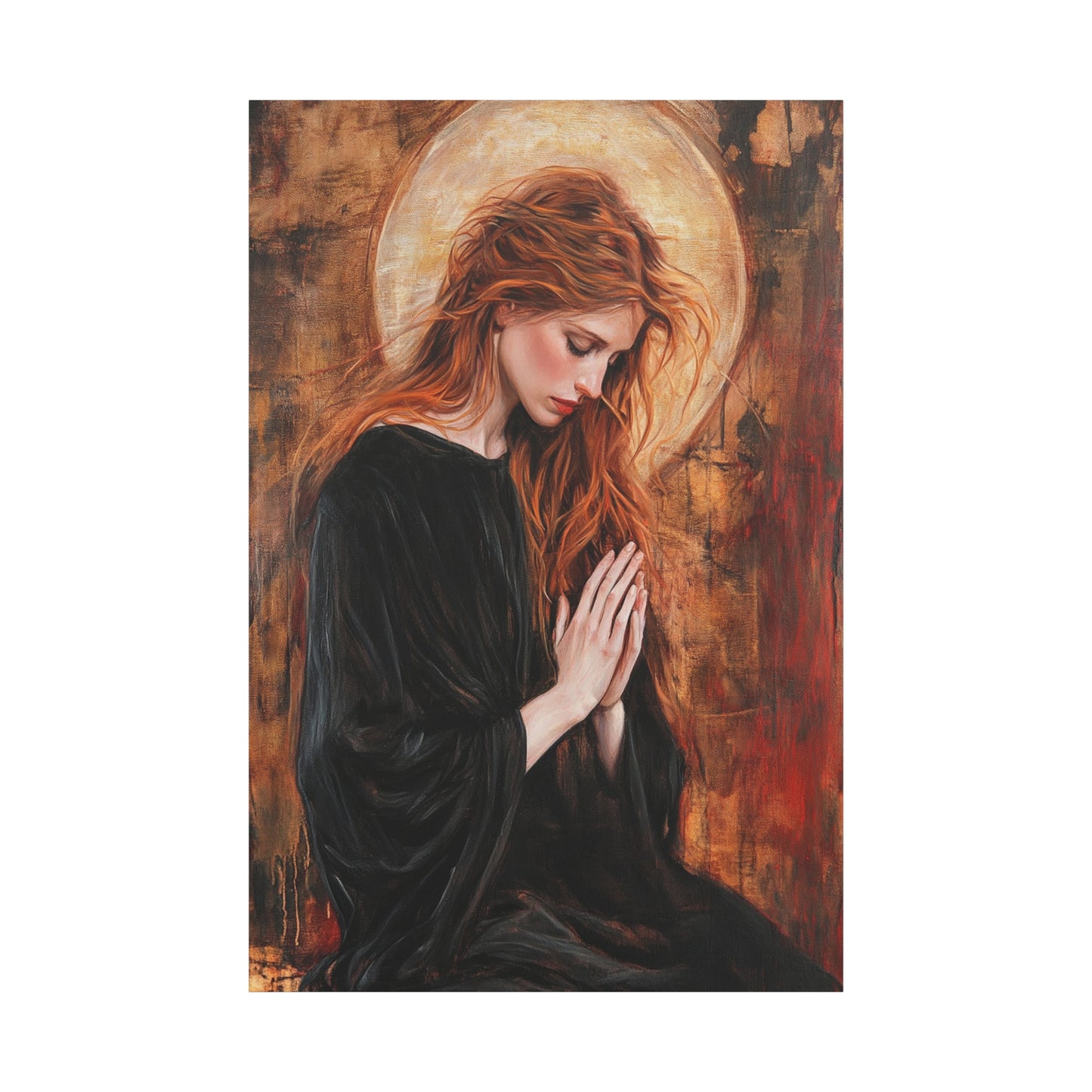 St. Mary Magdalene Catholic Canvas Wall Art, Christian Decor