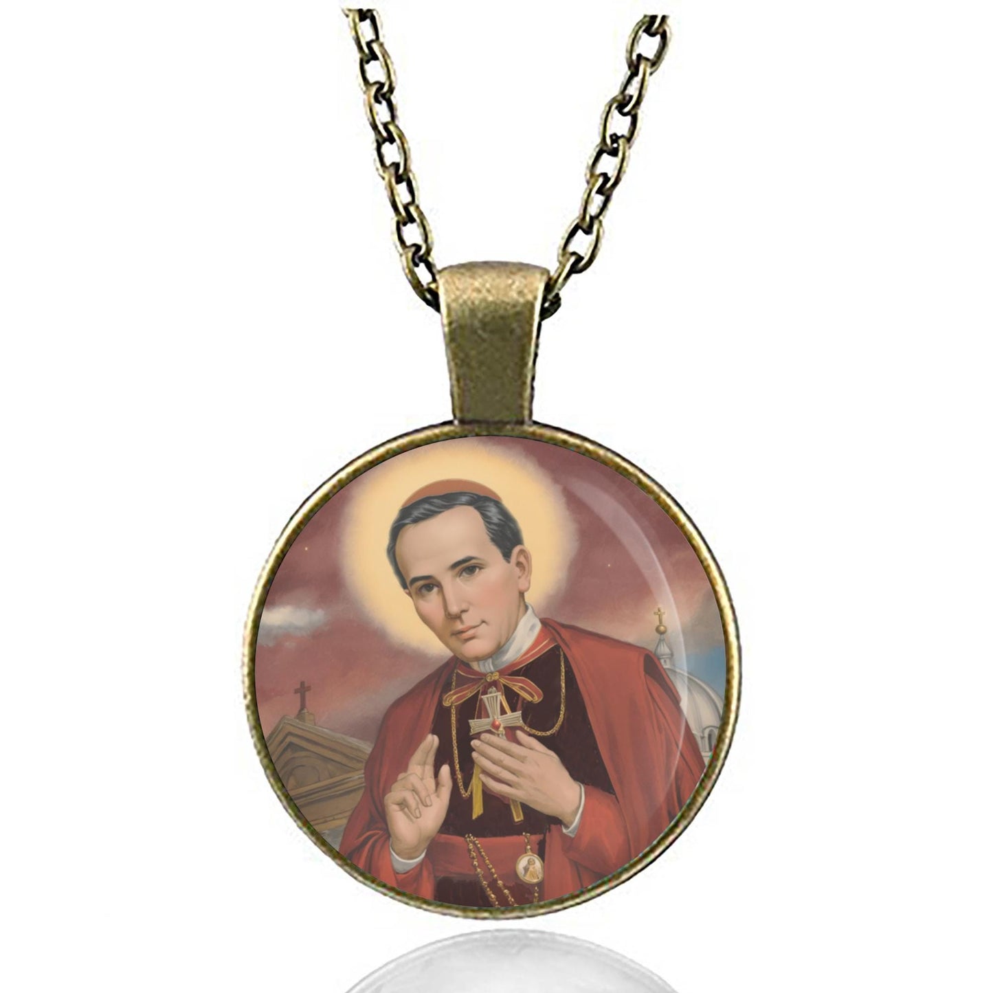 St. John Neumann Catholic Religious Jewelry Patron Saint Medal Pendant Gift