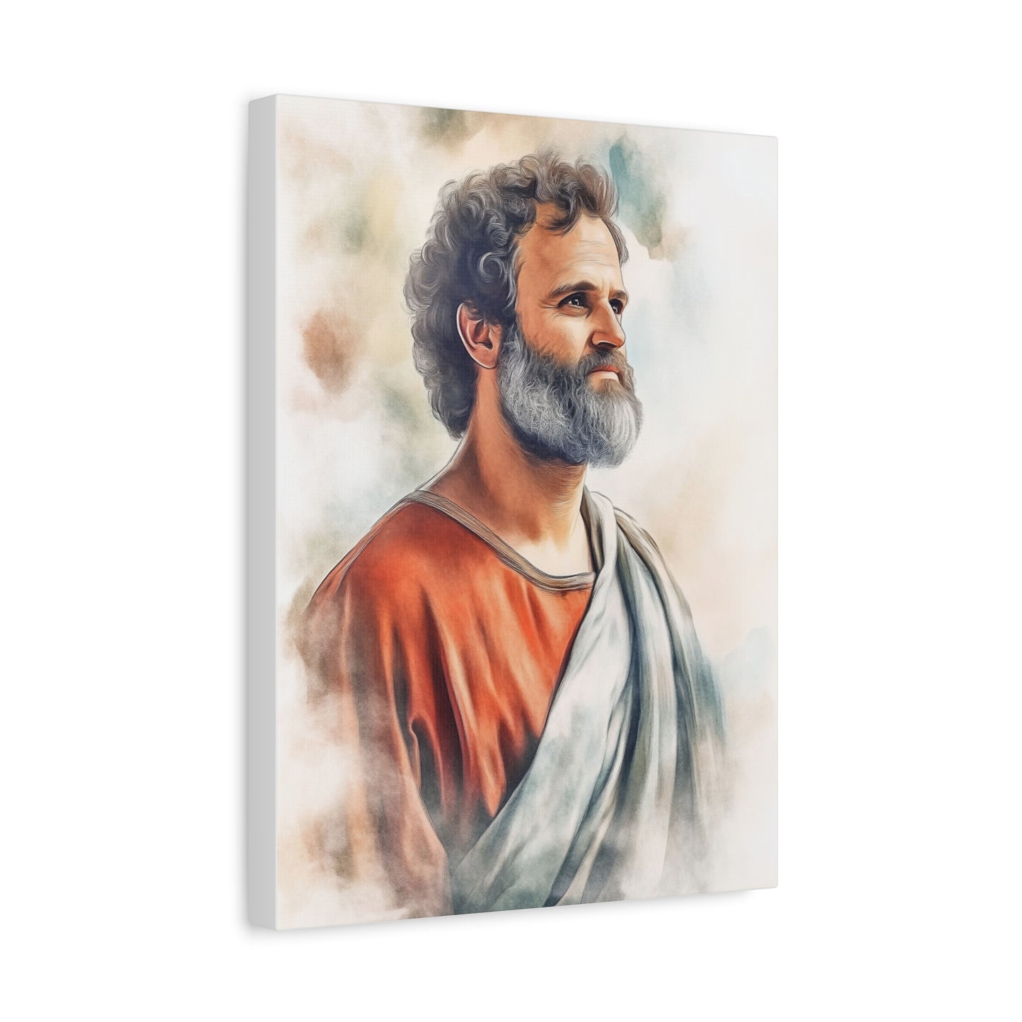 Ready to Hang - St. Paul the Apostle watercolor Catholic Canvas Wall Art, Christian Decor
