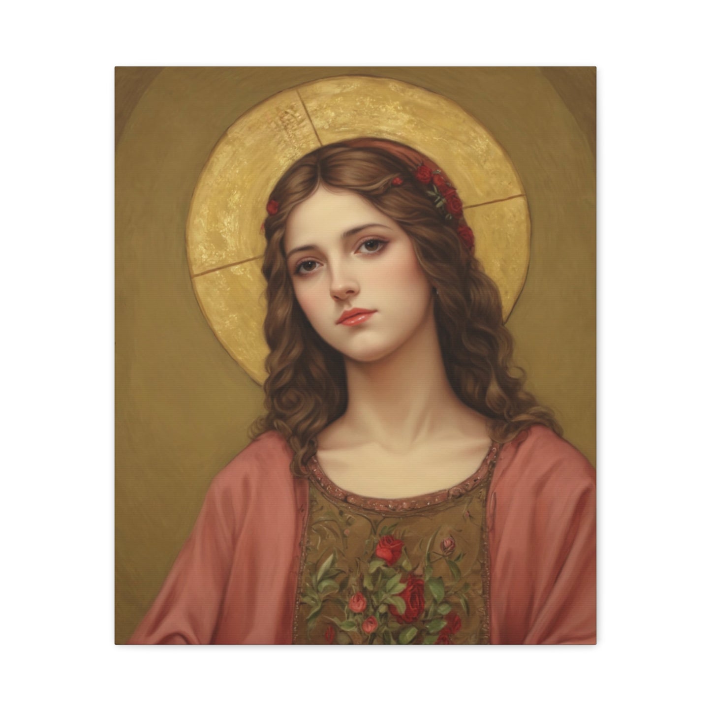 St. Eulalia of Merida Catholic Canvas Wall Art, Christian Decor