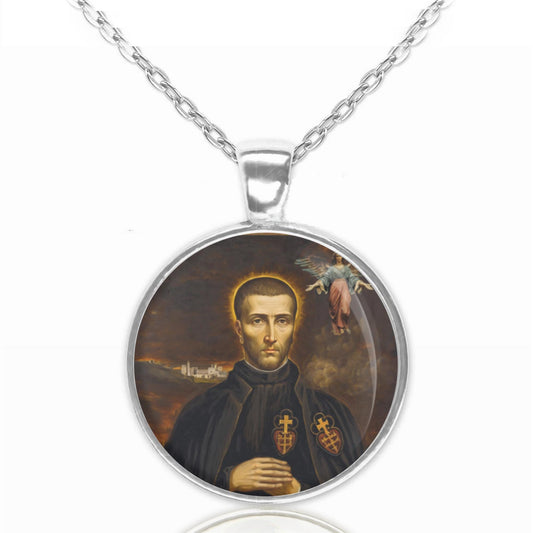 Blessed Grimoaldo of the Purification - Catholic Necklace Medal w Chain Pendant Christian Religious Jewelry