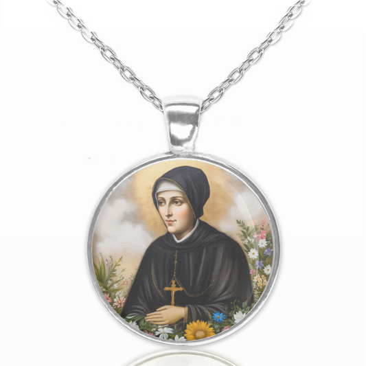 St. Vincenza Gerosa Necklace Catholic Saint Pendant Medal image 0