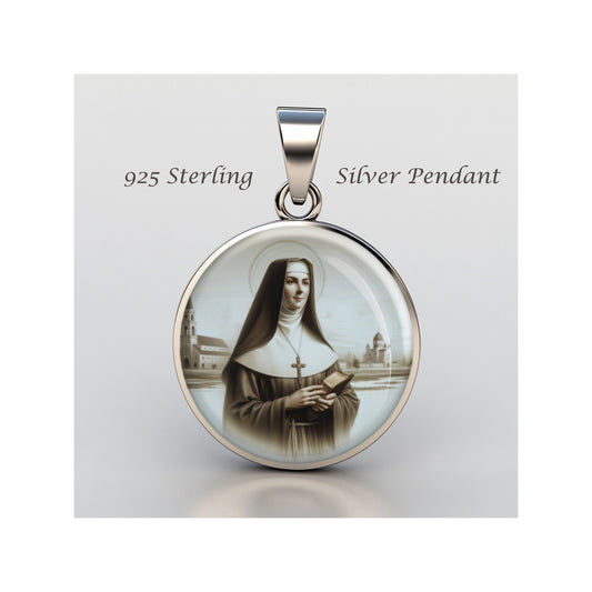 Saint Maria Soledad Not Catholic sterling silver 925 Christian Medal Patron image 0