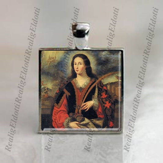 Saint Emerentiana - Religious Christian Catholic Medal Pendant Charm For Necklace