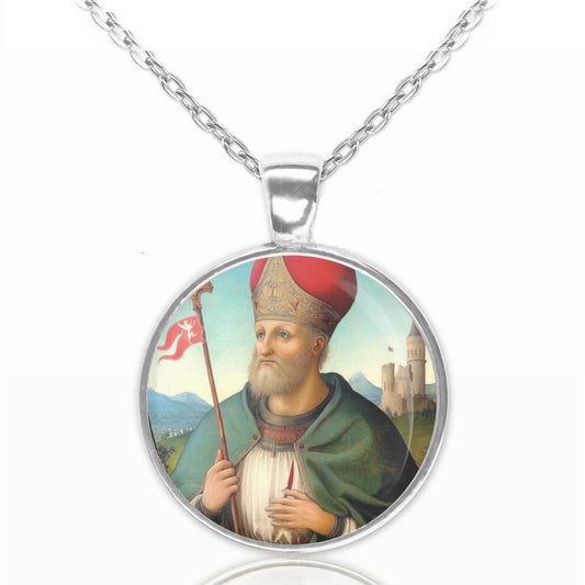 St Ercolano Herculanus of Perugia Necklace Medal Pendant Jewelry