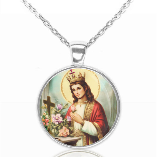 St Casimir Catholic Christian Medal Pendant Necklace