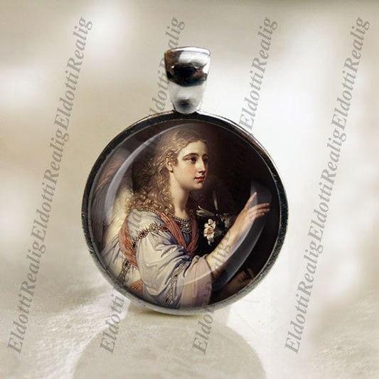 Archangel Gabriel from the Annunciation Christian Medal Religious Jewelry