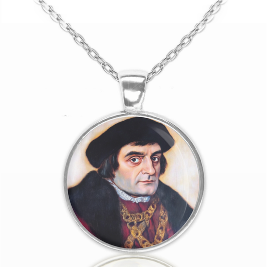 St. Thomas More Necklace Catholic Saint Pendant Medal image 0