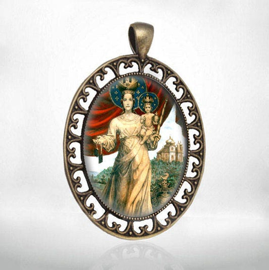 Our Lady of Mount Carmel  Catholic Medal Pendant Jewelry