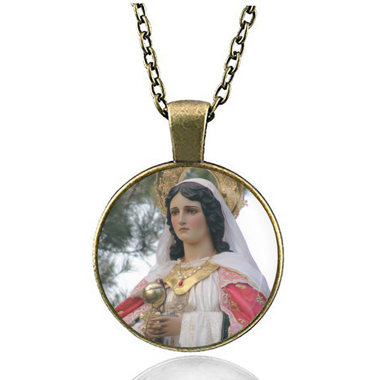 St. Maria Magdalena Saint Mary Magdalene Catholic Jewelry Necklace Pendant Medal