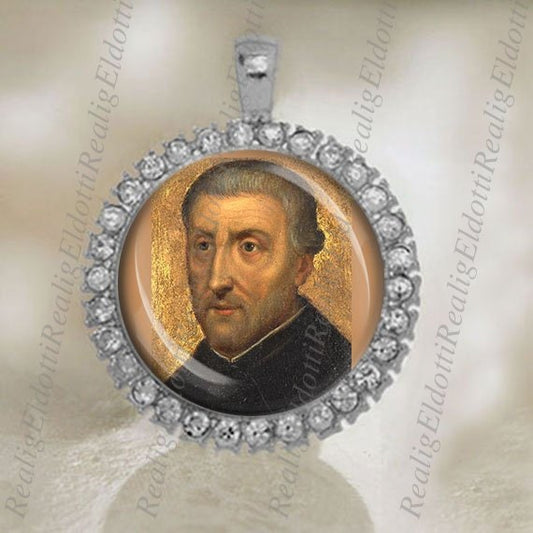 St Alphonsus Rodriguez Medal Christian Catholic Silver Tone Religious Jewelry