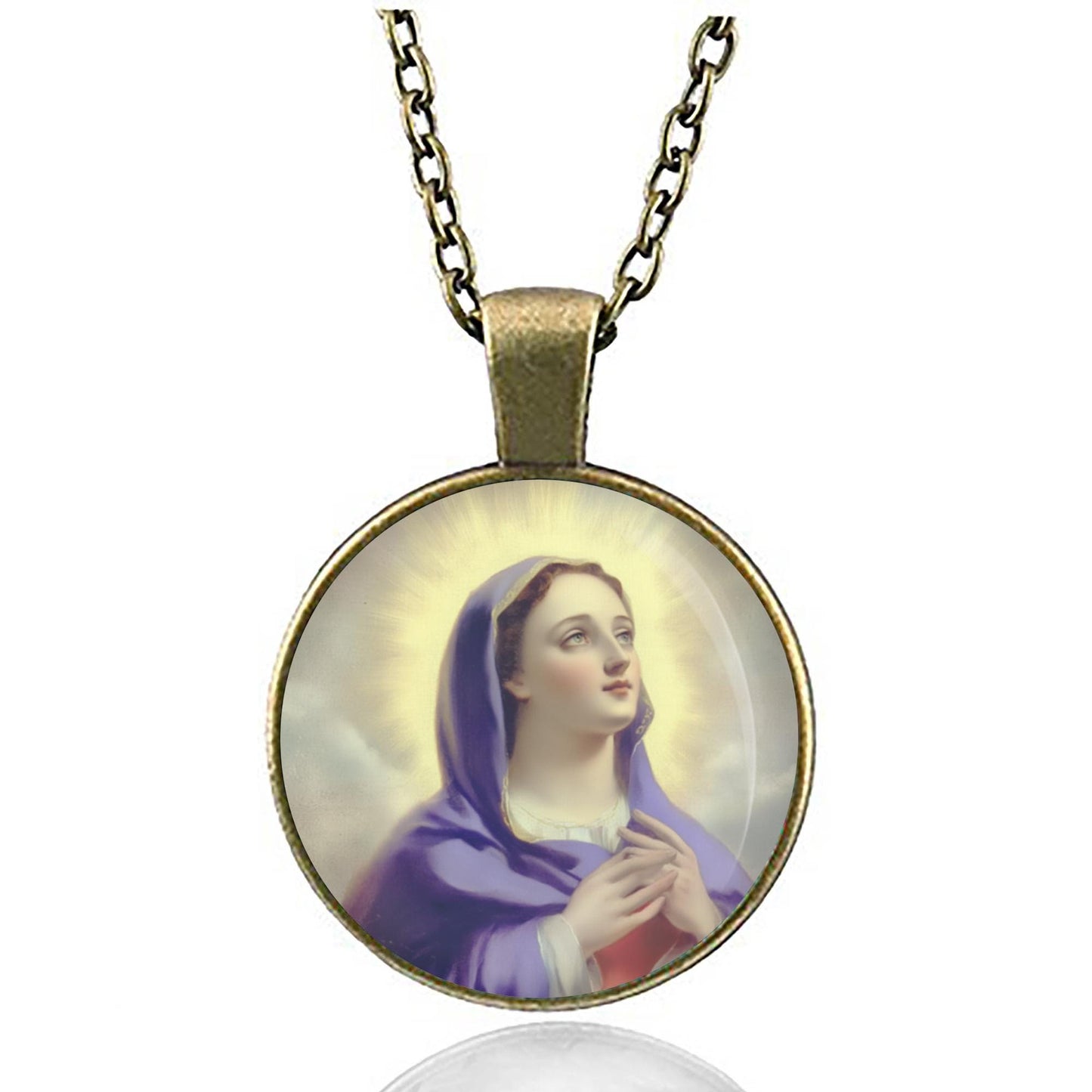 Saint Mary Magdalene Christian Religious Catholic Medal Pendant Necklace