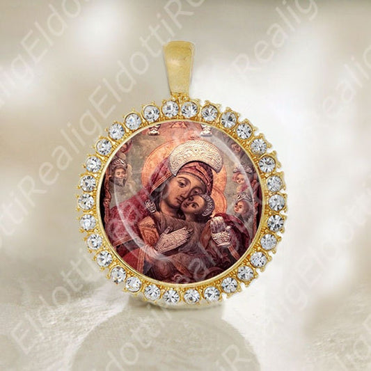 Our Lady of Saidnaya Syria Mary Medal Catholic Religious Jewelry