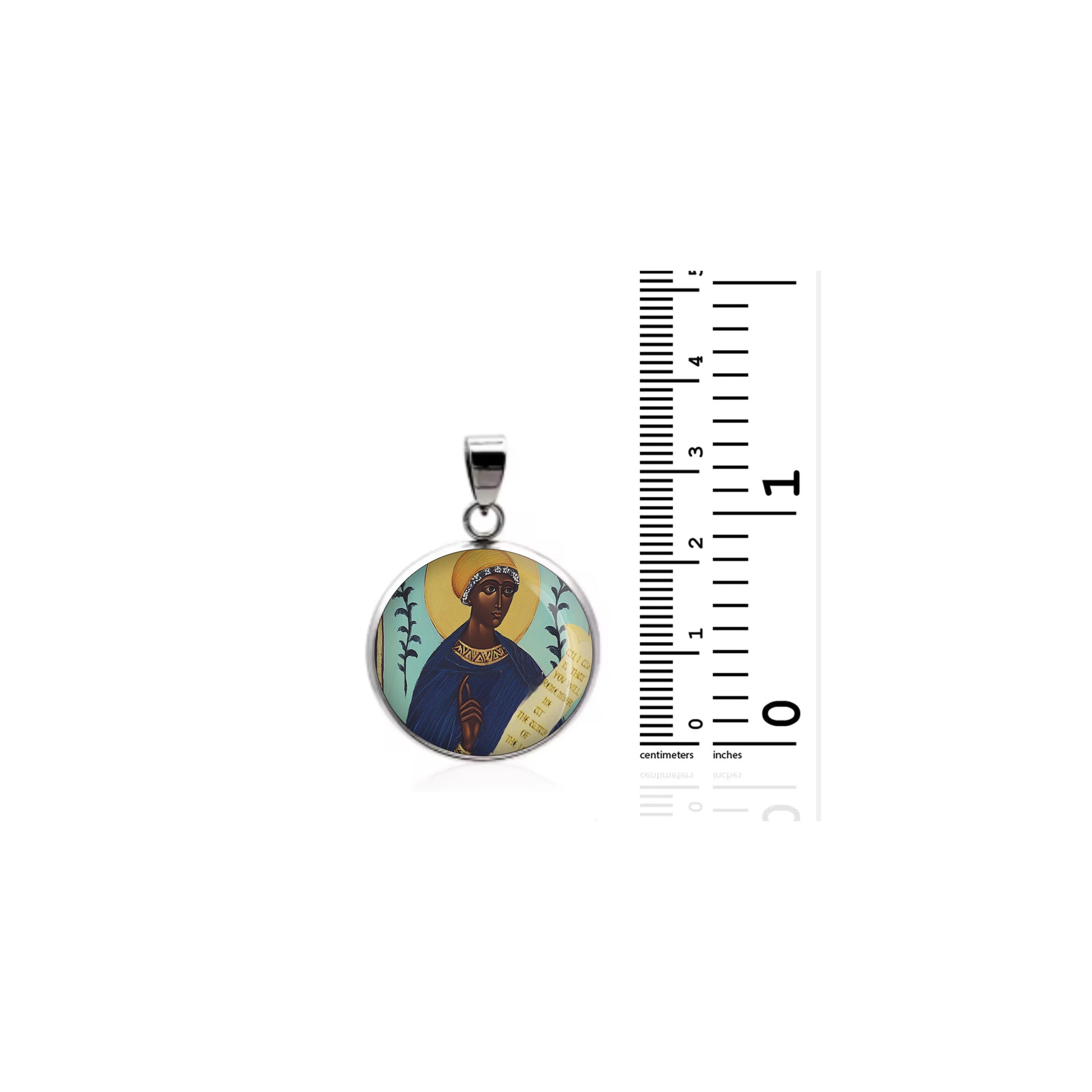 Saint Monica Of Africa Catholic sterling silver 925 Christian Medal Patron image 1