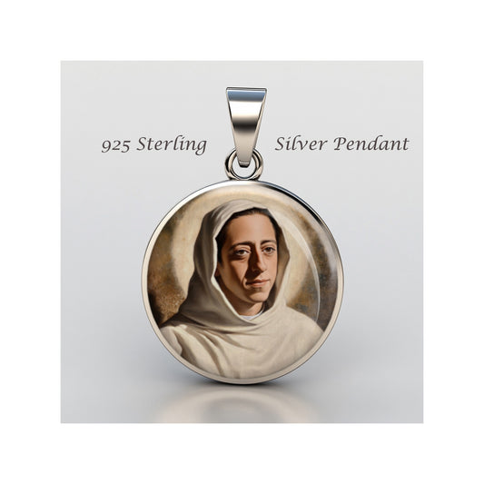 Saint Rafael Arnaiz Baron Catholic sterling silver 925 Christian Medal Patron image 0