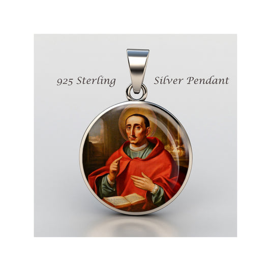 Saint Giuseppe Maria Tomasi Catholic sterling silver 925 Christian Medal Patron image 0