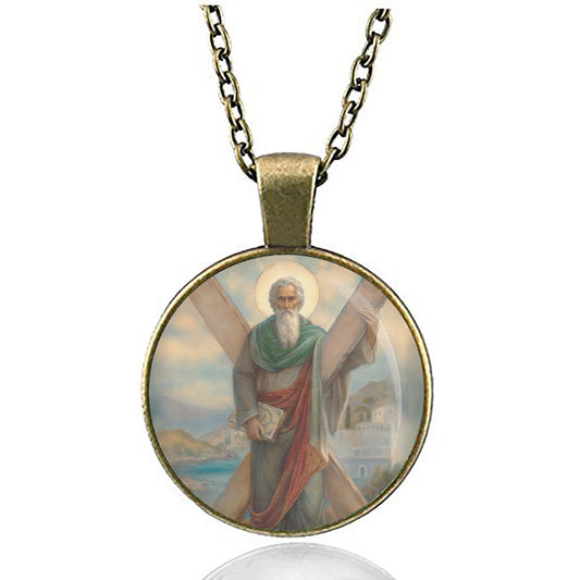 St. Andrew the Apostle Medal Necklace Pendant