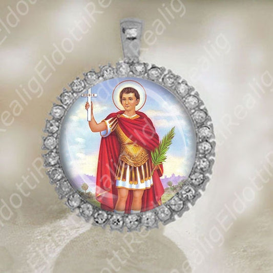 St Expedito Espedito Medal Catholic Christian Pendant