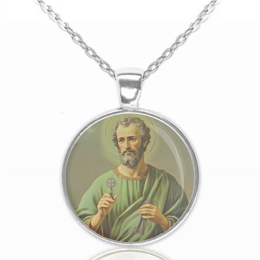 St. Peter The Apostle Religious Necklace Pendant Medal