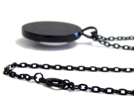 Our Lady Mother Mary and Child Jesus w Heart and Roses Black Necklace Catholic Medal Religious Pendant w Chain
