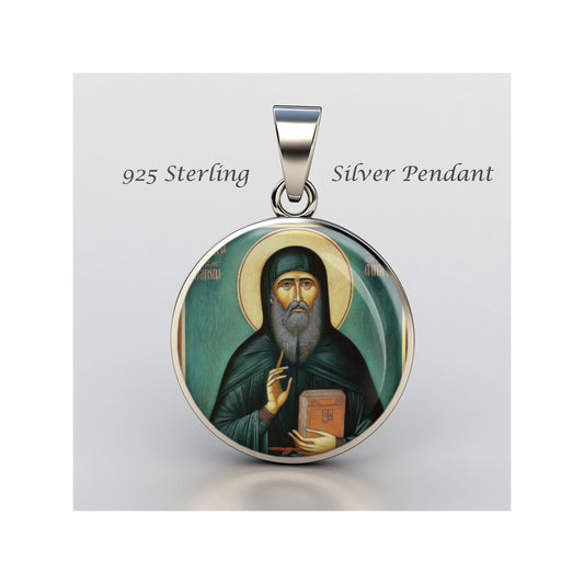 Saint Nectarius Kephalas The Metropolitan Of Pentapoli sterling silver 925 Medal image 0