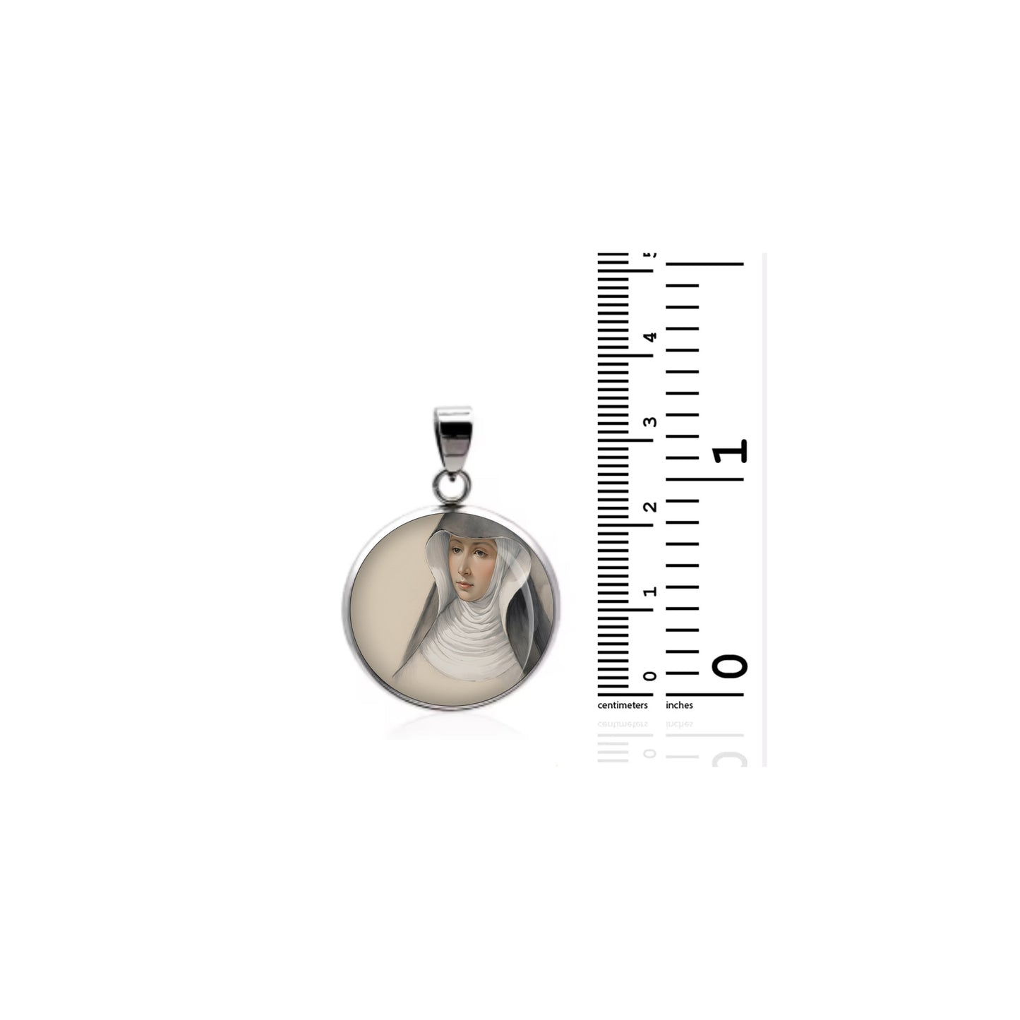 Saint Maria Crescentia Hoss Catholic sterling silver 925 Christian Medal Patron image 1