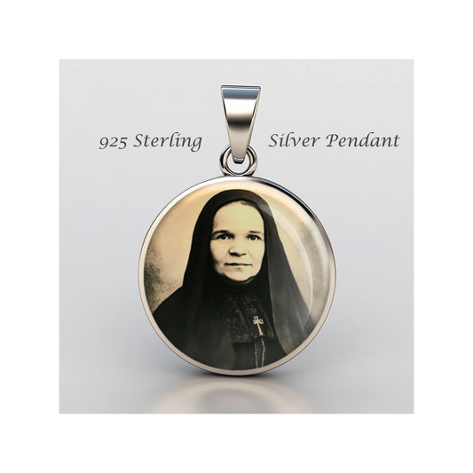 Saint Mother Francis Cabrini Religious Devotional sterling silver 925 Christian Medal Patron