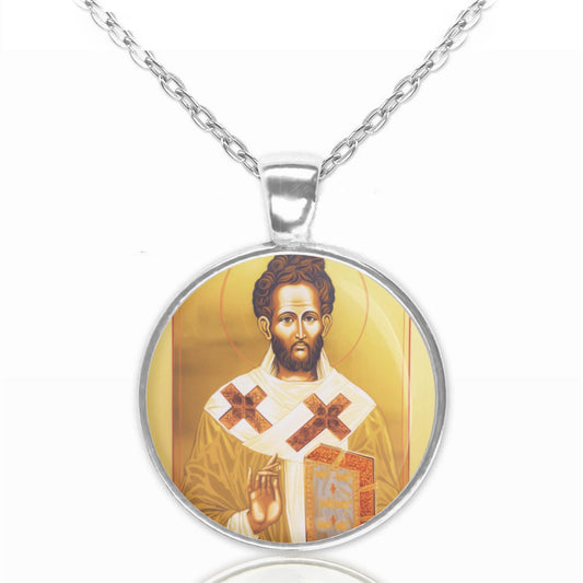 St. Lazarus Necklace Medal Lazarus of Bethany Pendant Saint Lazare Patron