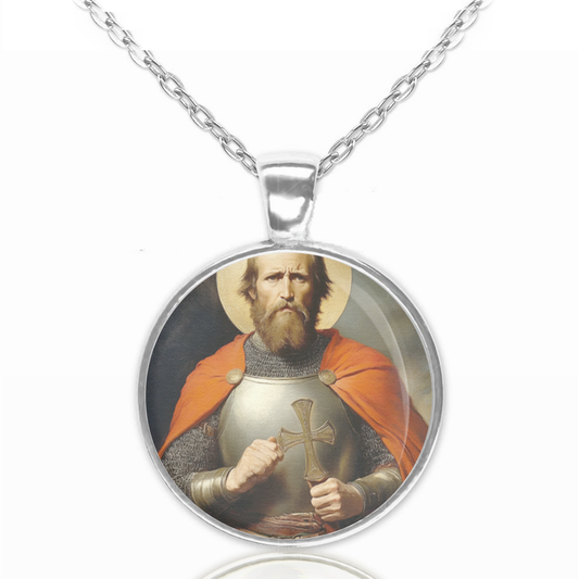 Blessed Charles The Good Necklace Catholic Pendant Medal image 0