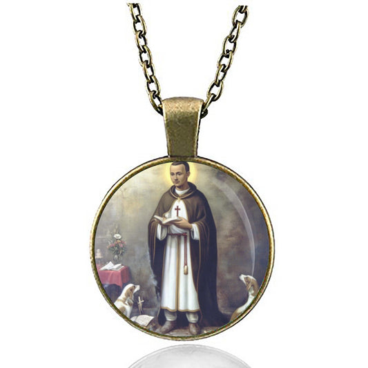 St. Martin de Porres Religious Christian Necklace Catholic Medal
