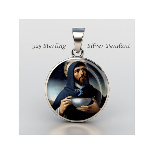 Saint Luis Beltran Catholic sterling silver 925 Christian Medal Patron Pendant image 0